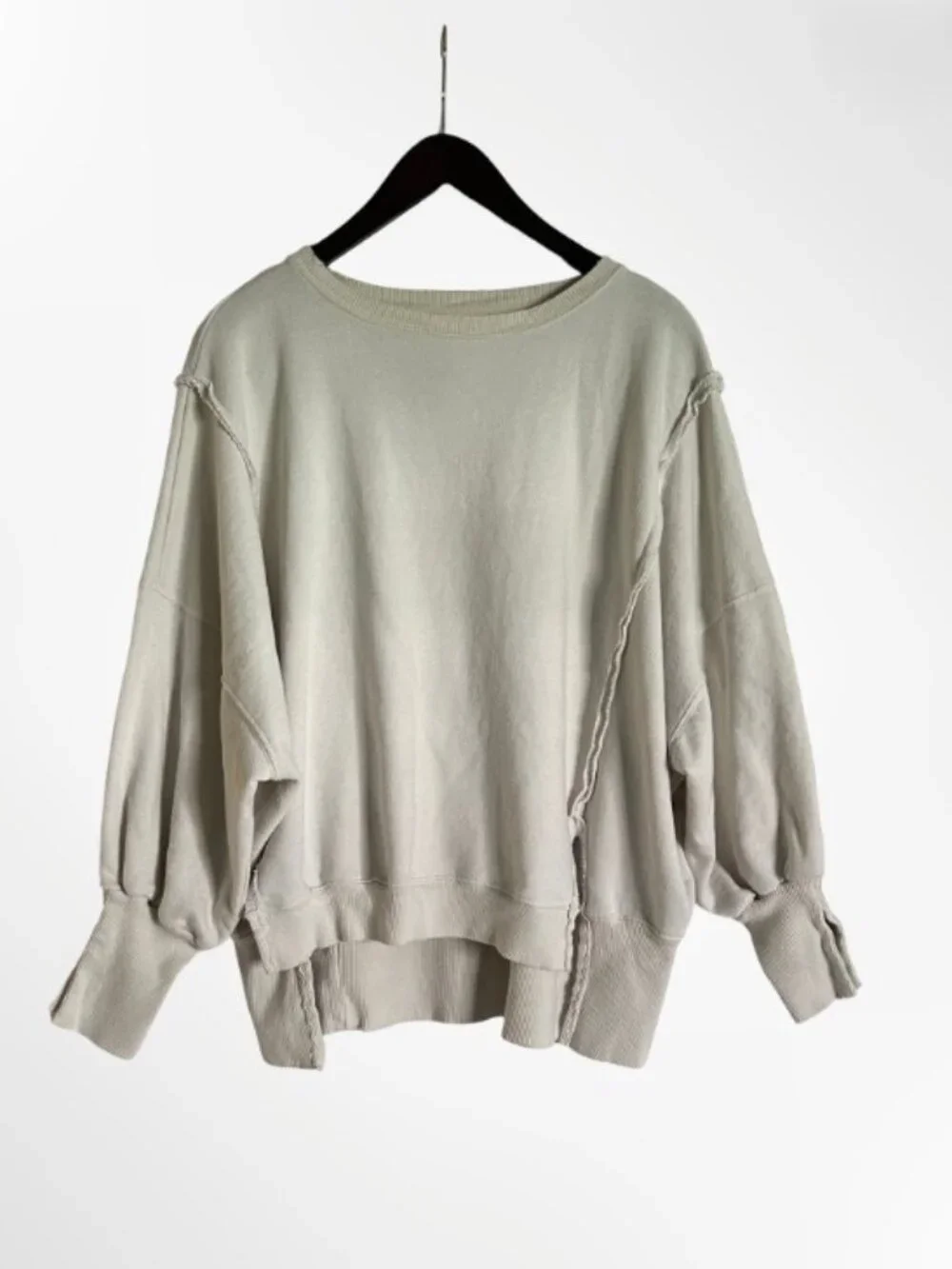 NWOT Free People We The Free Camden Sweatshirt Cream XS Slouchy